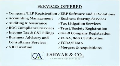 Eshwar & Co Chartered Accountants